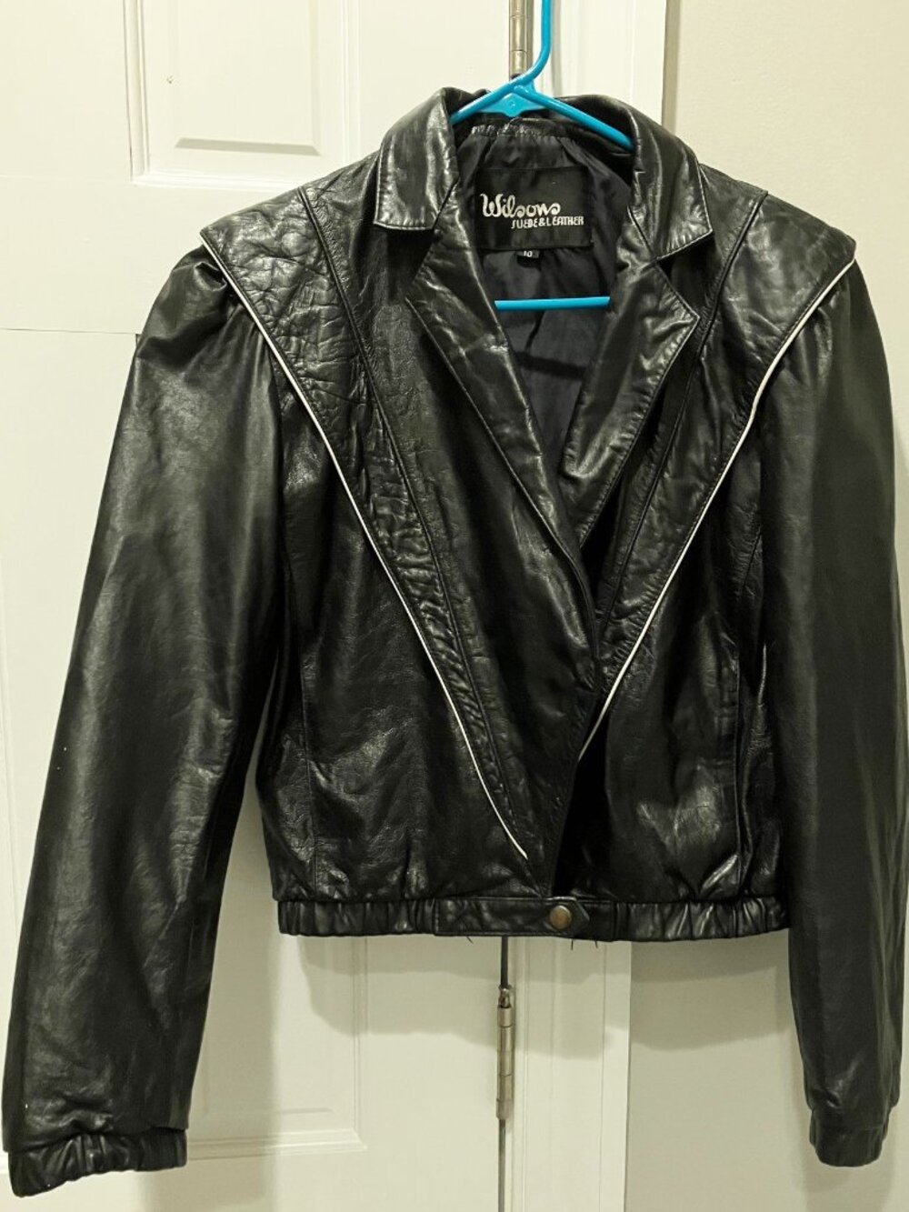 80s vintage leather jacket